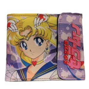 Sailor Moon Purple Anime Bifold Wallet Card Holder